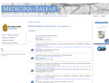 Tablet Screenshot of medicinabalear.org